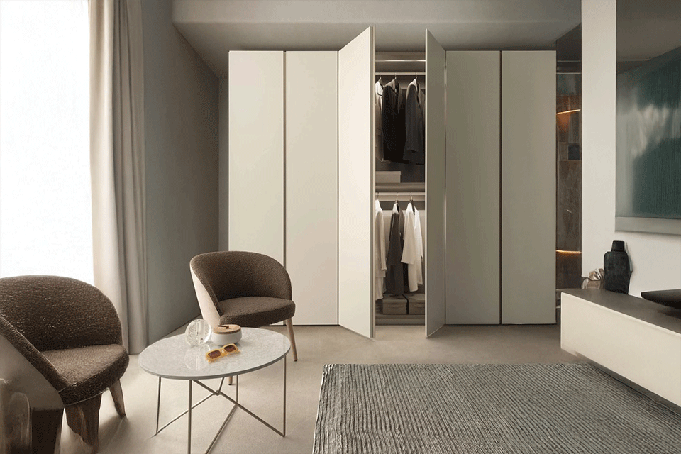 wardrobe for bedroom with mirror